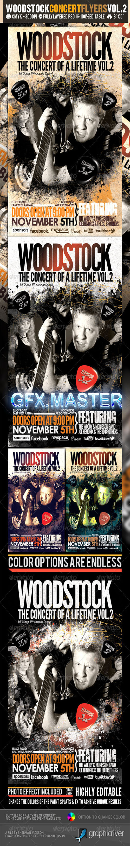 GraphicRiver - Woodstock PSD Flyer Templates Vol-2