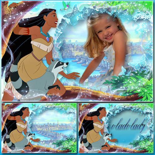 Children's Picture Frame - Pocahontas