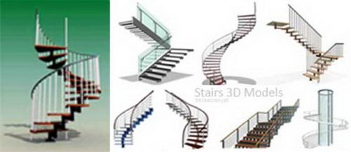 3ds Max Stair - 19 Models