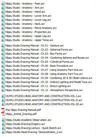 Vilppu Studio - Anatomy, Drawing Manual, Head Anatomy and Construction (NewLink)