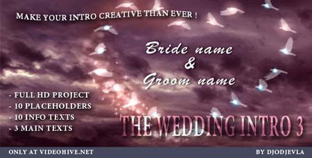 Videohive The Wedding Intro 3 - After Effects Project