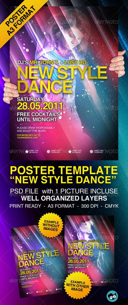 GraphicRiver Poster Template New Style Dance