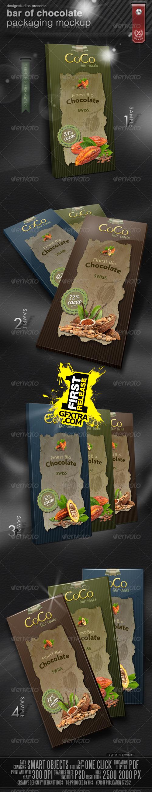 GraphicRiver - Bar Of Chocolate Packaging Mock-Up