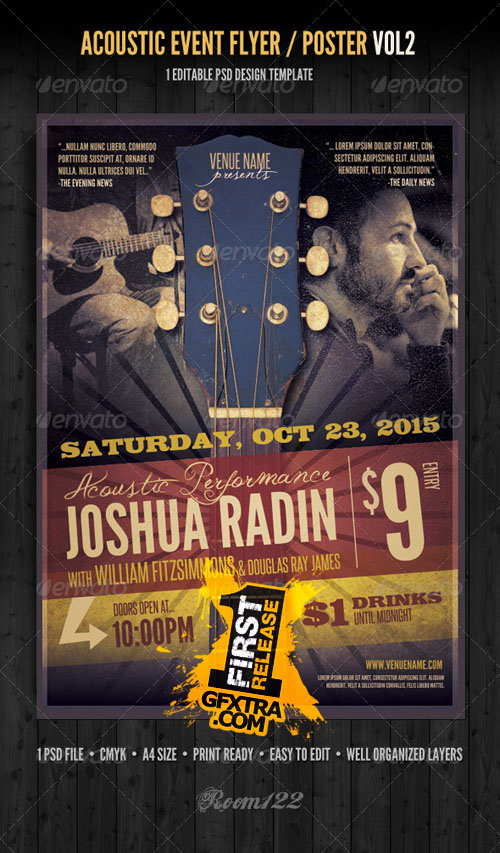 GraphicRiver: Acoustic Event Flyer/Poster Template Vol 2
