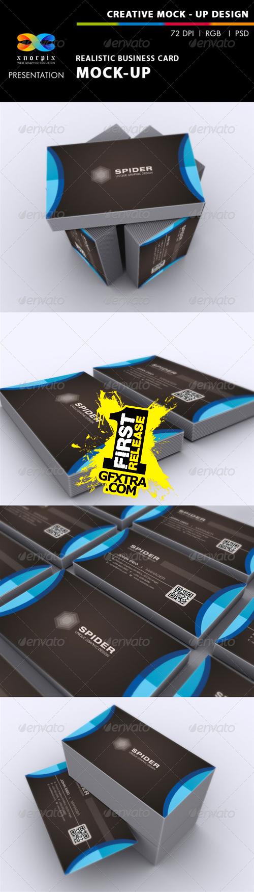 GraphicRiver - Realistic Business Card Mock-up