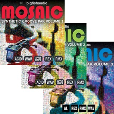 Big Fish Audio MOSAIC Synthetic Groove Pak Vol 1-2-3 MULTiFORMAT