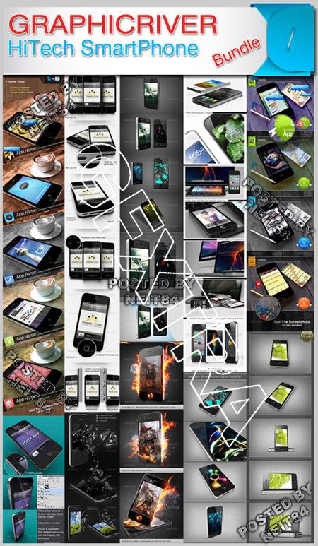 GraphicRiver HiTech SmartPhone Mock-up Bundle Vol1