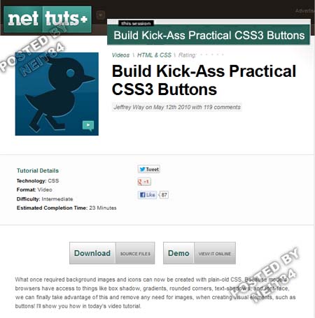 Build Kick-Ass Practical CSS3 Buttons - NetTuts+