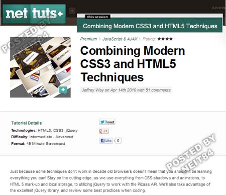 Combining Modern CSS3 and HTML5 Techniques - NetTuts+