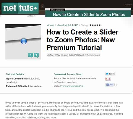 How to Create a Slider to Zoom Photos - NetTuts+