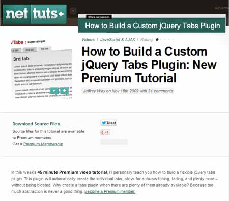 How to Build a Custom jQuery Tabs Plugin - NetTuts+