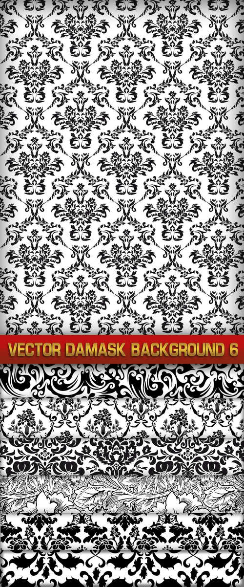 Vector Damask Background 6