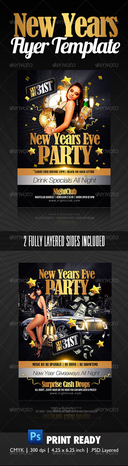 GraphicRiver New Years Party Flyer 1127709