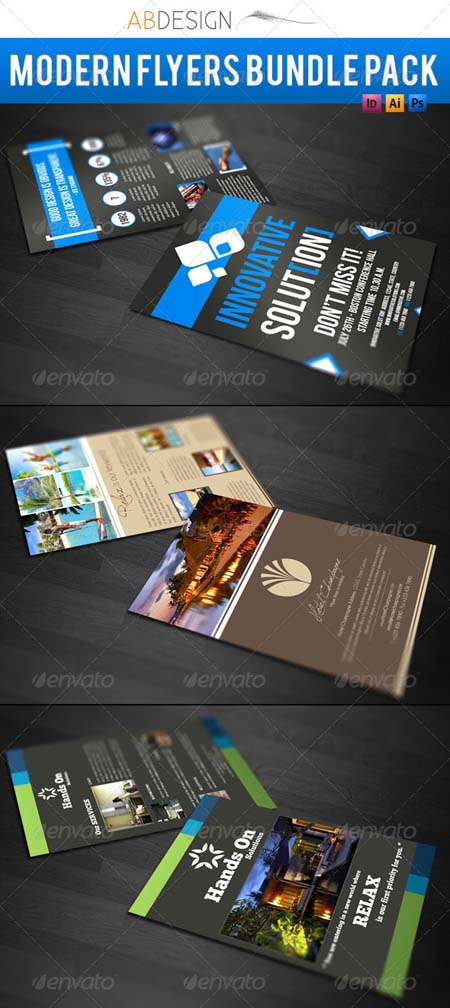 GraphicRiver: Modern Flyers Bundle Pack Template