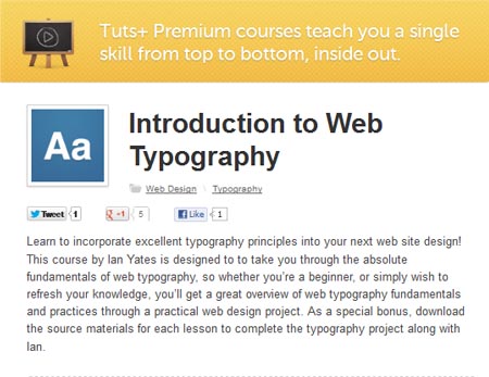 Introduction to Web Typography - Tutsplus