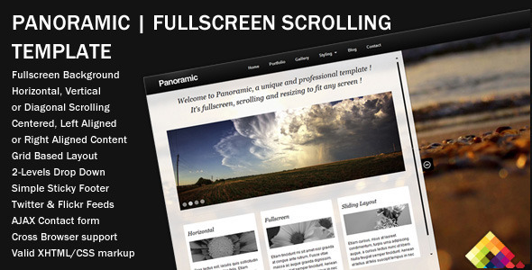 ThemeForest - Panoramic v.1.11 - Fullscreen Scrolling Layout - Full Article