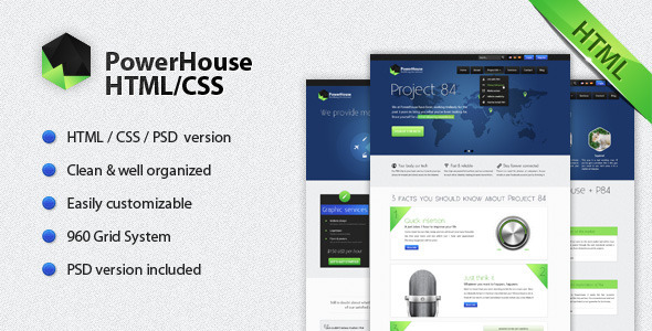 ThemeForest - Powerhouse - HTML/CSS Template