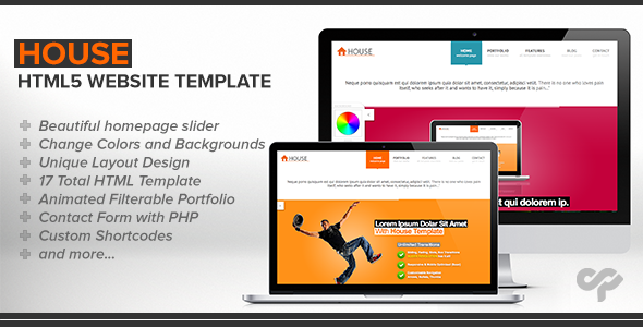 ThemeForest - House - Clean HTML Website Template