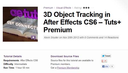 3D Object Tracking in After Effects CS6 - AETuts+