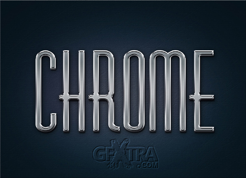 Metal Chrome style for Photoshop