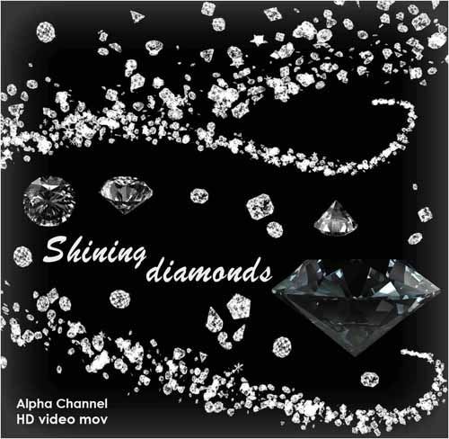 HD Footage with Alpha Channel - Diamonds