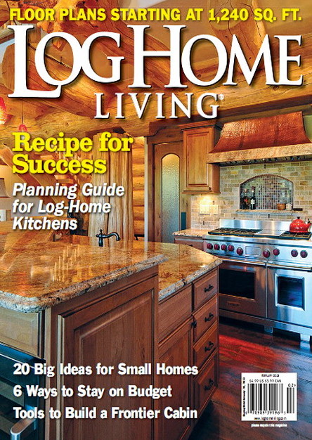Log Home Living Magazine February 2013