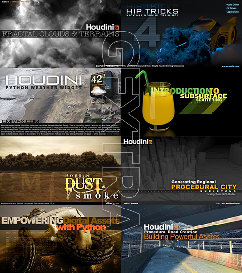 cmiVFX – Houdini Training Collection (2007 – 2013)