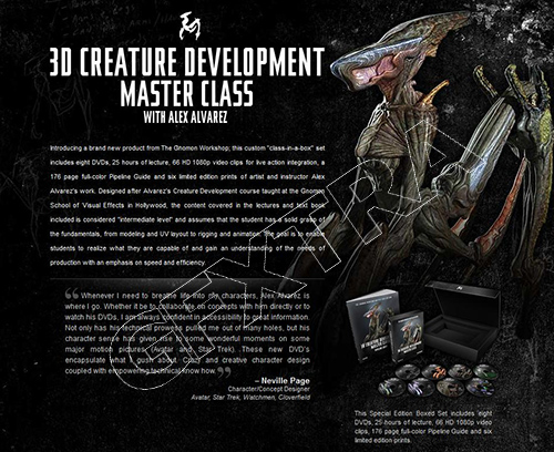Gnomon 3D Creature Development Full Master Class [8 DVD (ISO)]