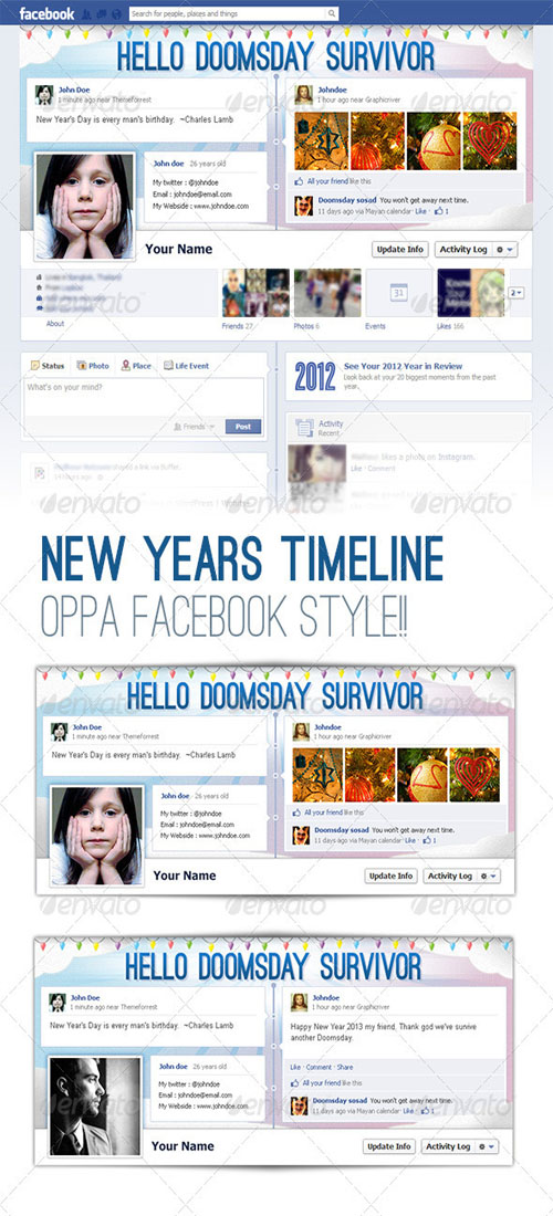 GraphicRiver - FB Cover - Timeline