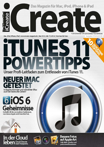 iCreate - Magazin f?r Mac, iPod, iPhone & iPad 02/2013