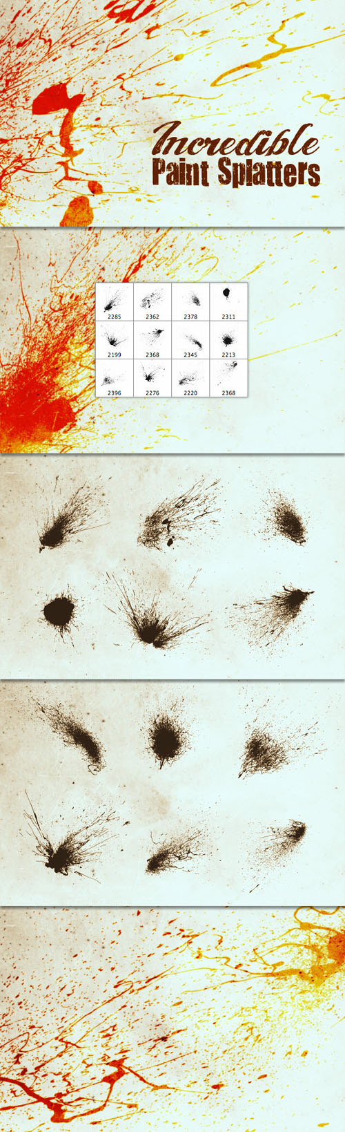 WeGraphics - Incredible Paint Splatter Vectors and Brushes