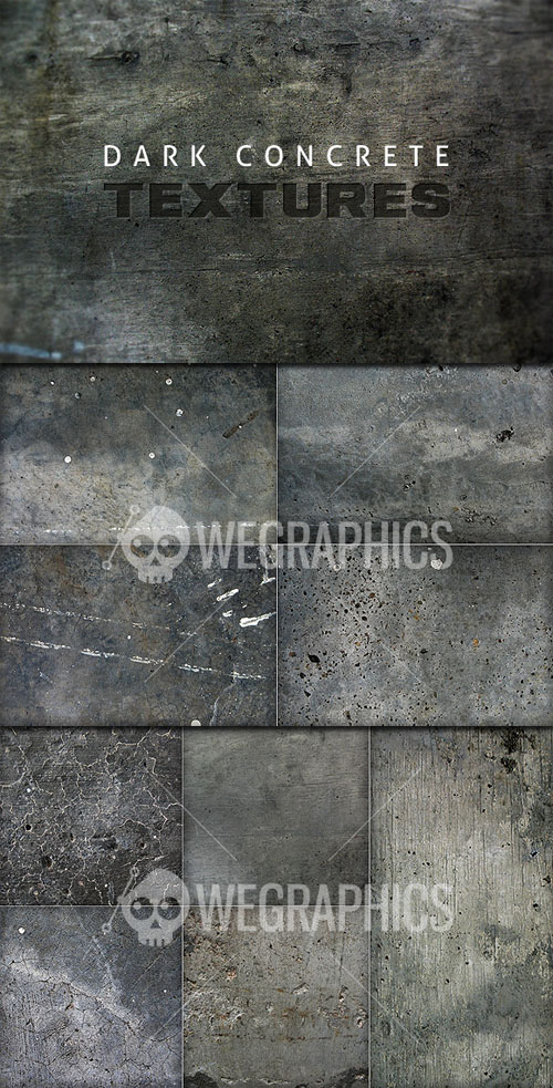 WeGraphics - Dark concrete textures