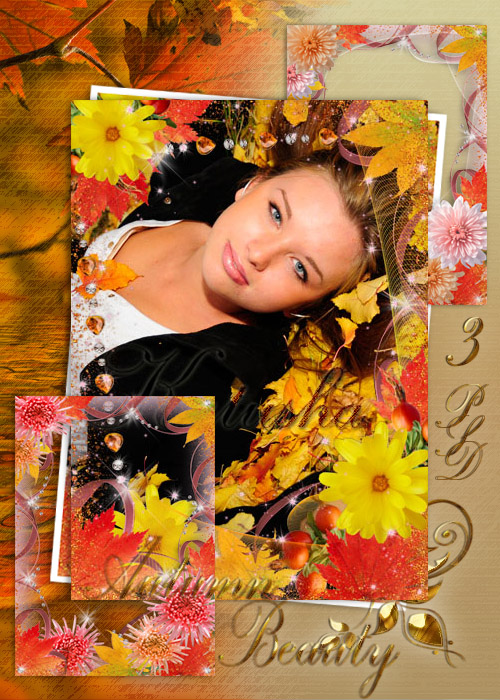 PSD Frames for Photoshop - Autumn Beauty
