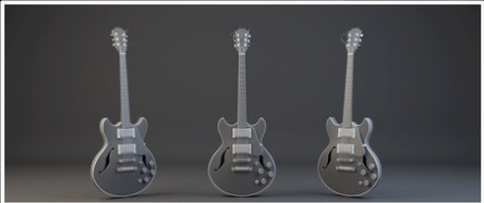Modeling an Electric Guitar in Blender (2013)