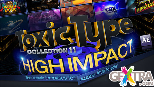 Digital Juice Toxic Type Collection 11: High Impact (for After Effects) (Win-Mac)