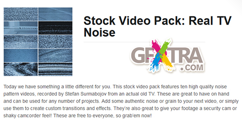 Stock Video Pack: Real TV Noise