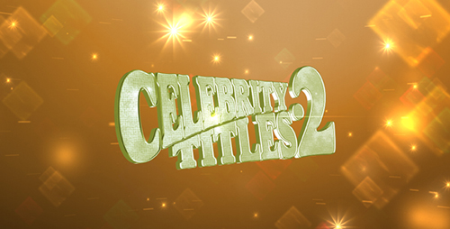 Videohive Celebrity Titles 2 221624