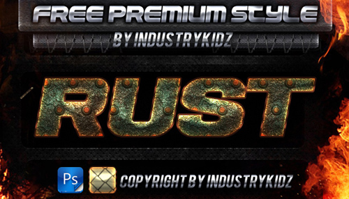 Rust Techno Style for Photoshop