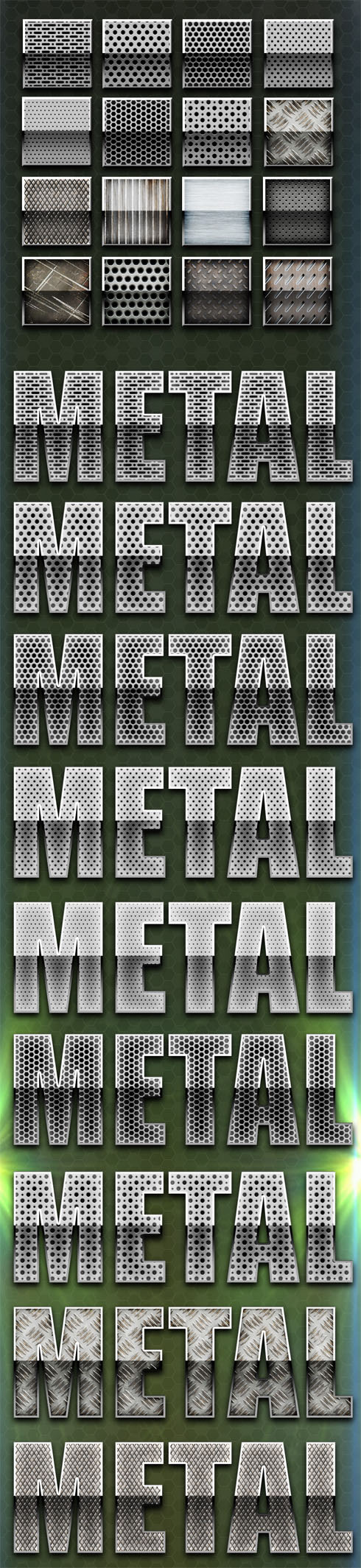 Techno Metal Styles for Photoshop