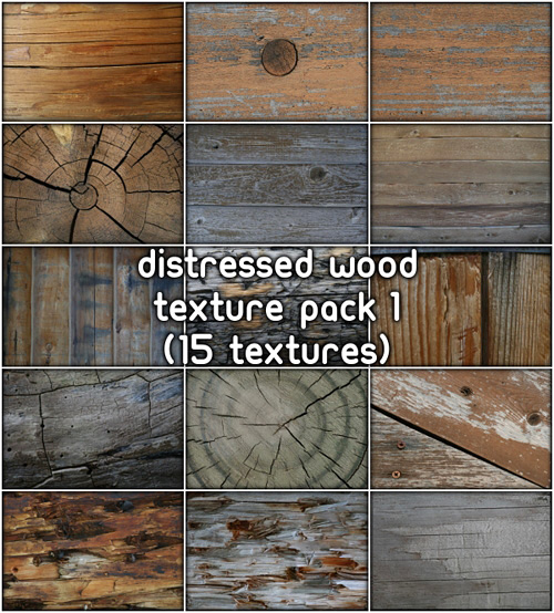 Distressed Wood Textures, pack 1