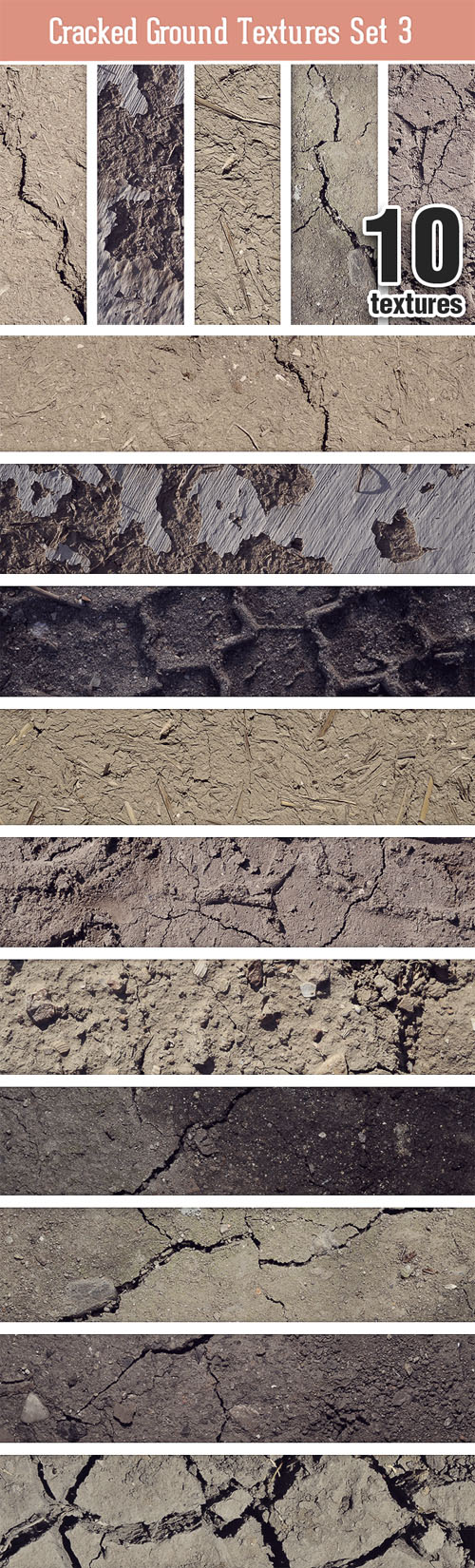 Designtnt - Cracked Ground Texture Set 3