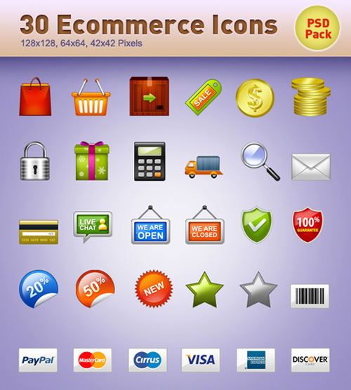 E-commerce Icons, Pack 2
