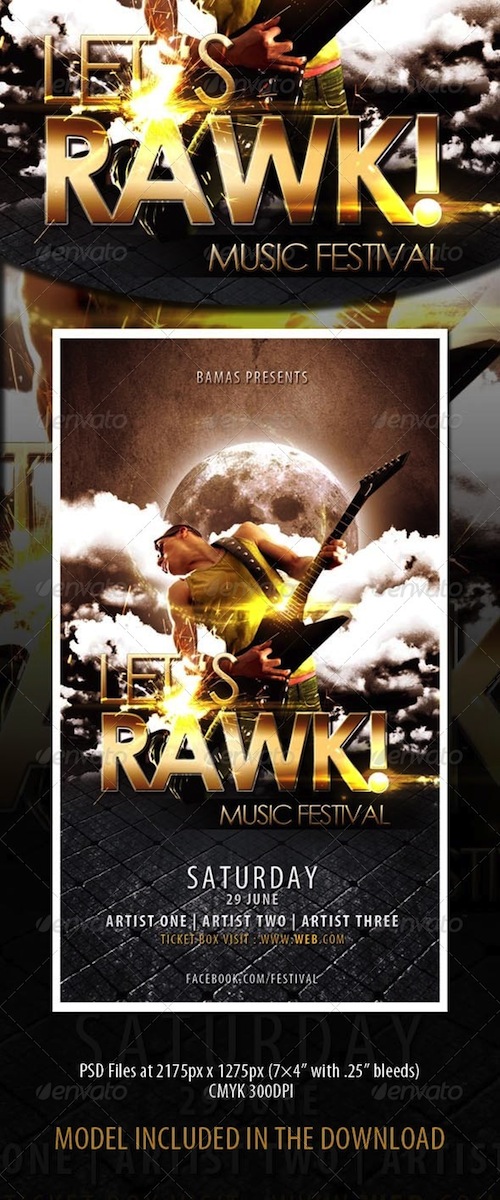 GraphicRiver - Let's Rawk Template 4850762