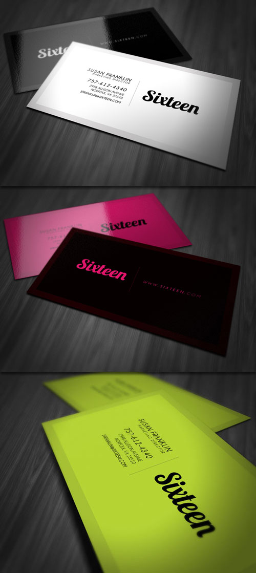 Simple Stylish Business Card PSD Template