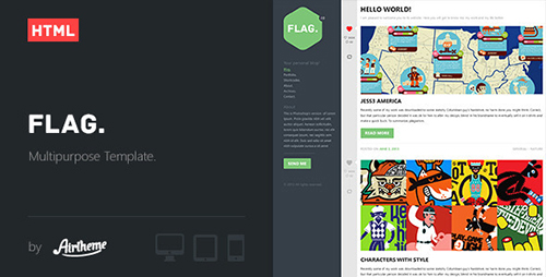 ThemeForest - Flag - Clean and Modern Template - RIP