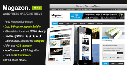 ThemeForest - Magazon v2.2 - Advanced, Responsive WP Magazine Theme