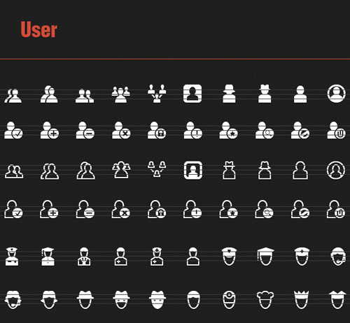 60 Vector Icons with Users