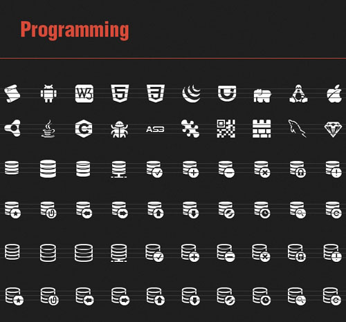 60 Vector Programming Icons