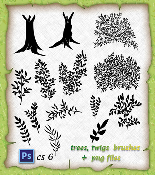 ABR Brushes - Trees and Twigs