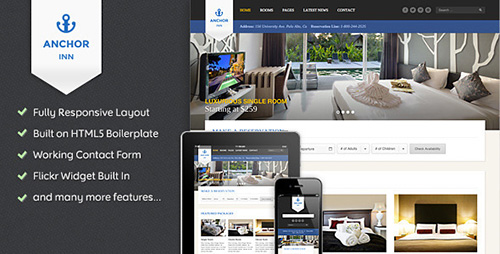 ThemeForest - Anchor Inn - Hotel and Resort Site Template - RIP